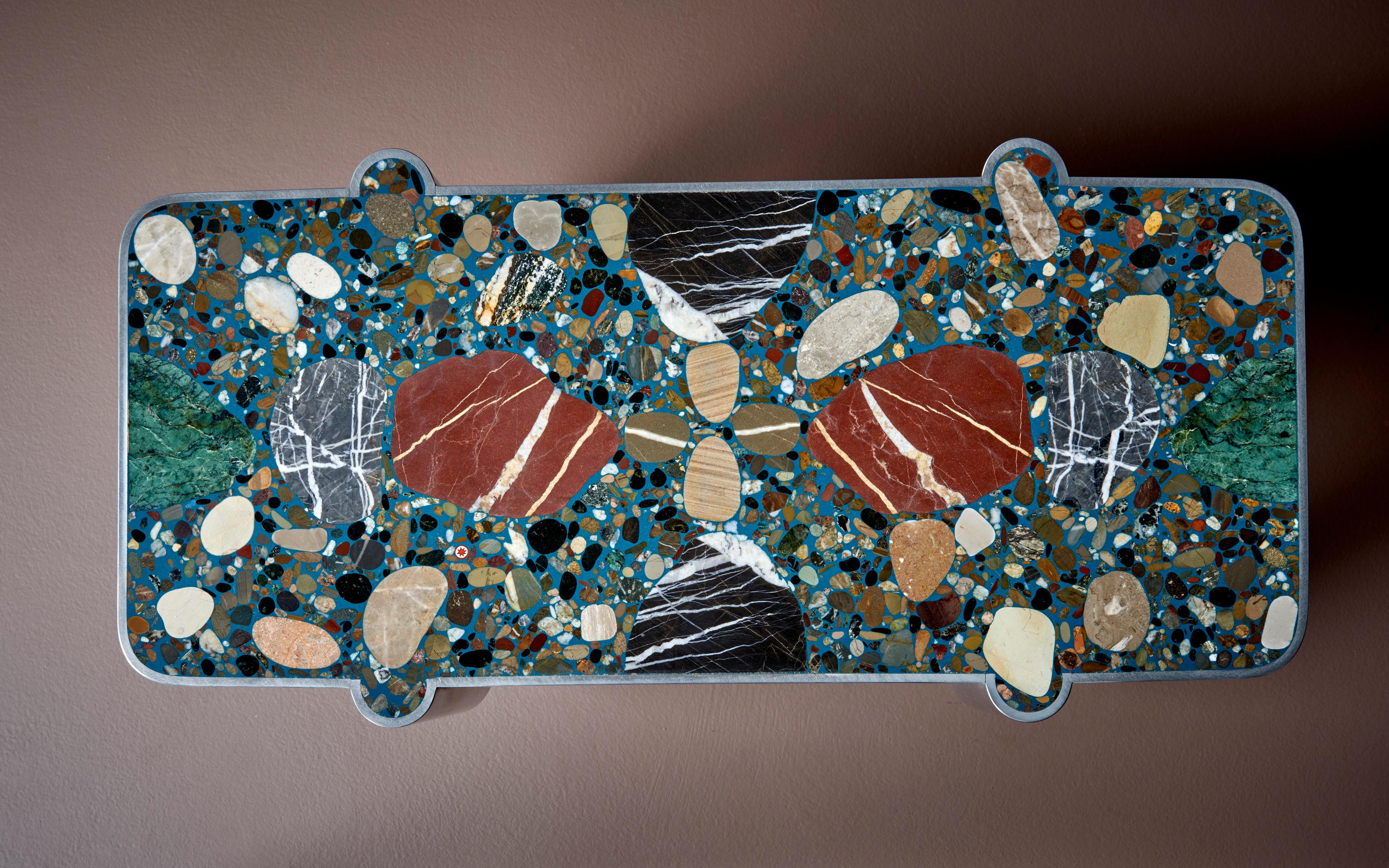 Hand-Crafted Handcrafted Terrazzo Coffee Table 