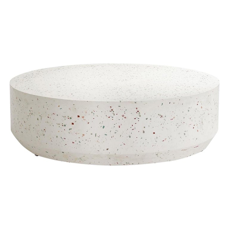 Handcrafted Terrazzo Outdoor Coffee Table For Sale at 1stdibs