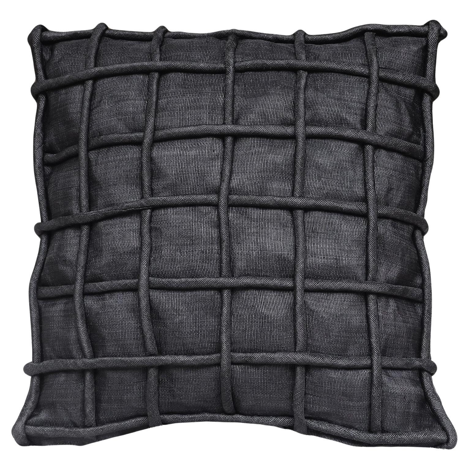 Handcrafted T'nalak Grid Weave Cushion Cover