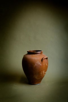 Handcrafted Turkish Terracotta Storage Pot, Vintage Clay Vessel, 20th Century