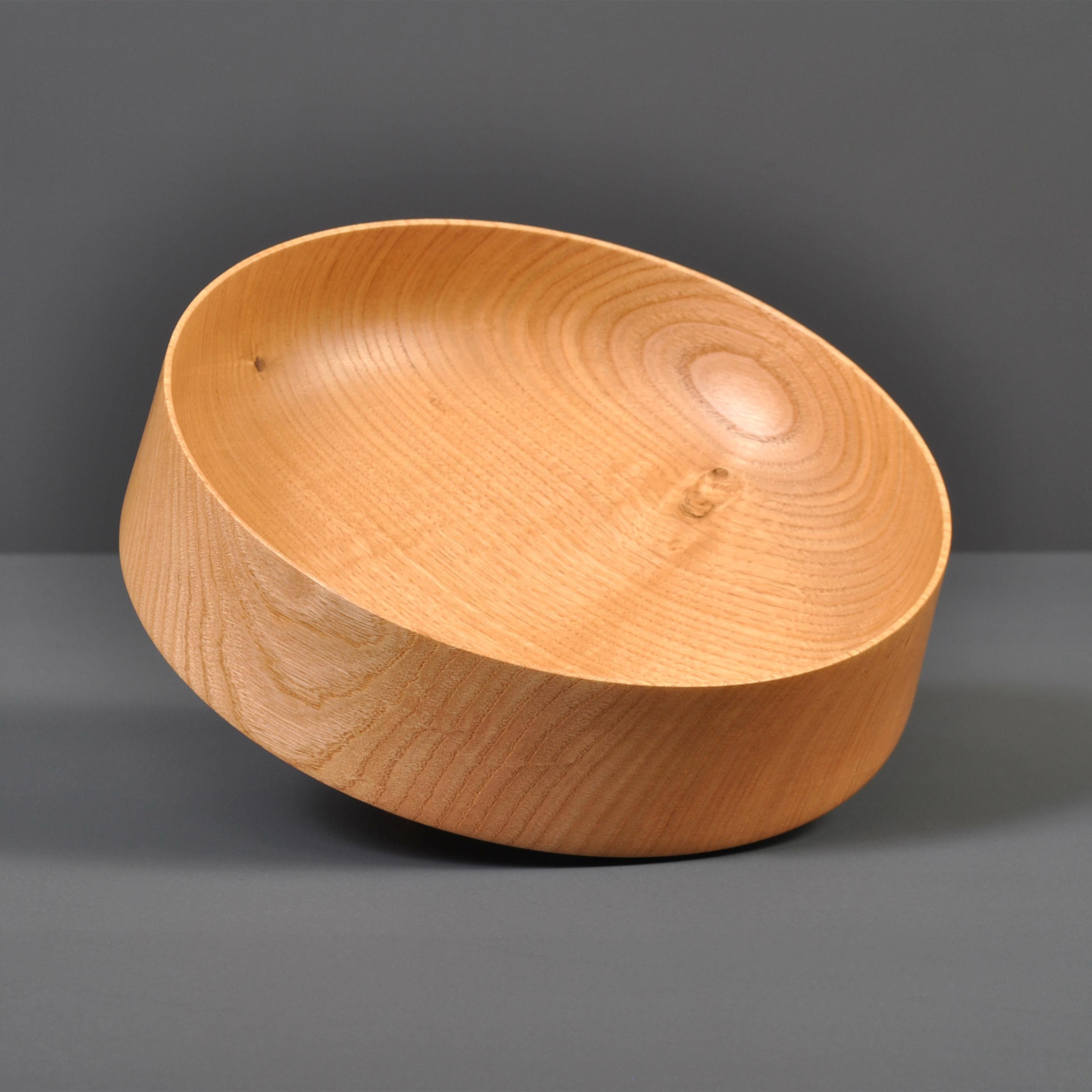 Hand-Crafted Handcrafted Turned Chestnut Bowl For Sale