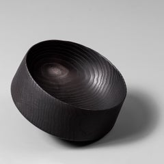 Ciotola giapponese Yakisugi tornita e lavorata a mano