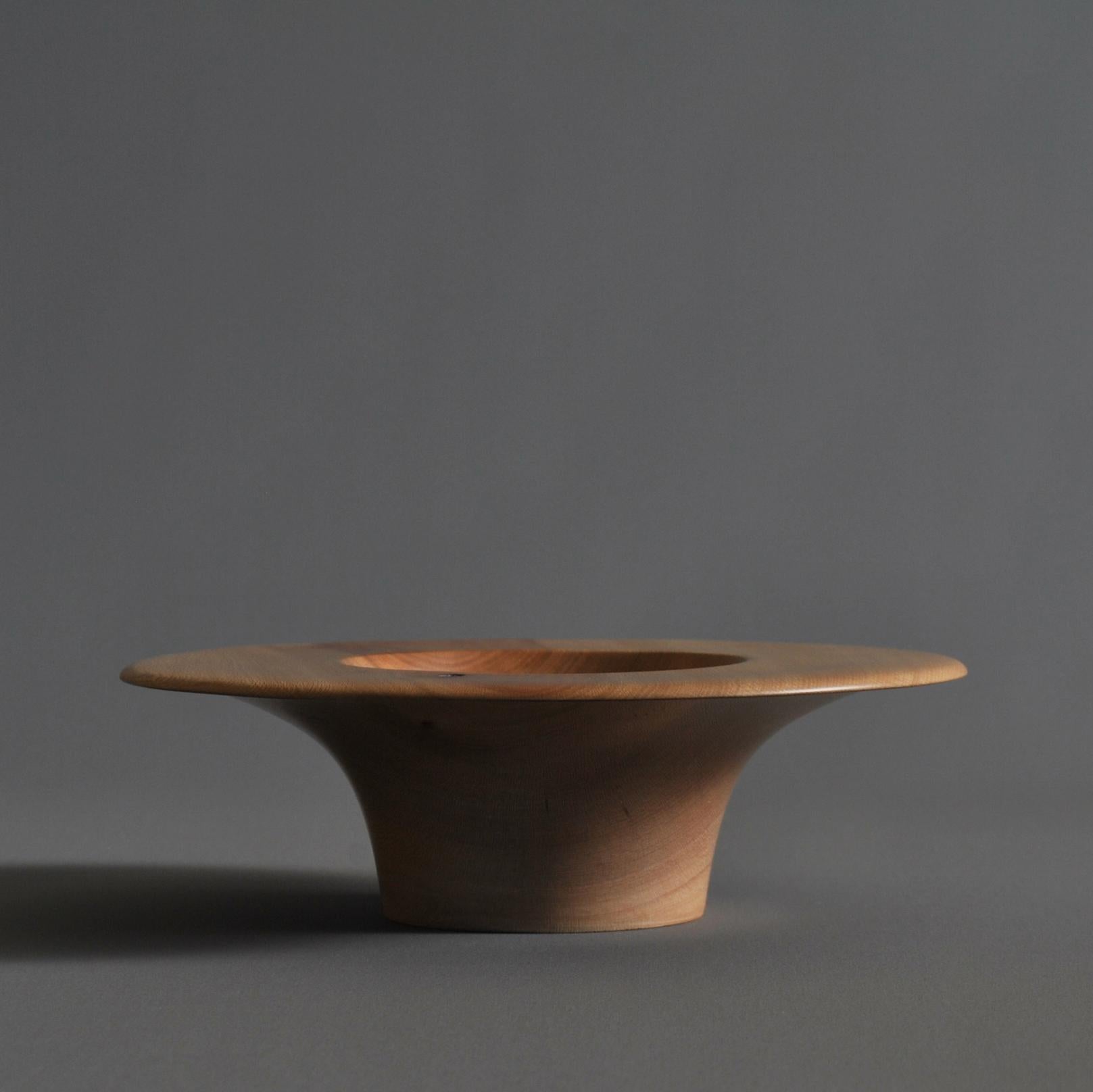 Modern Handcrafted Turned London Plane Bowl For Sale