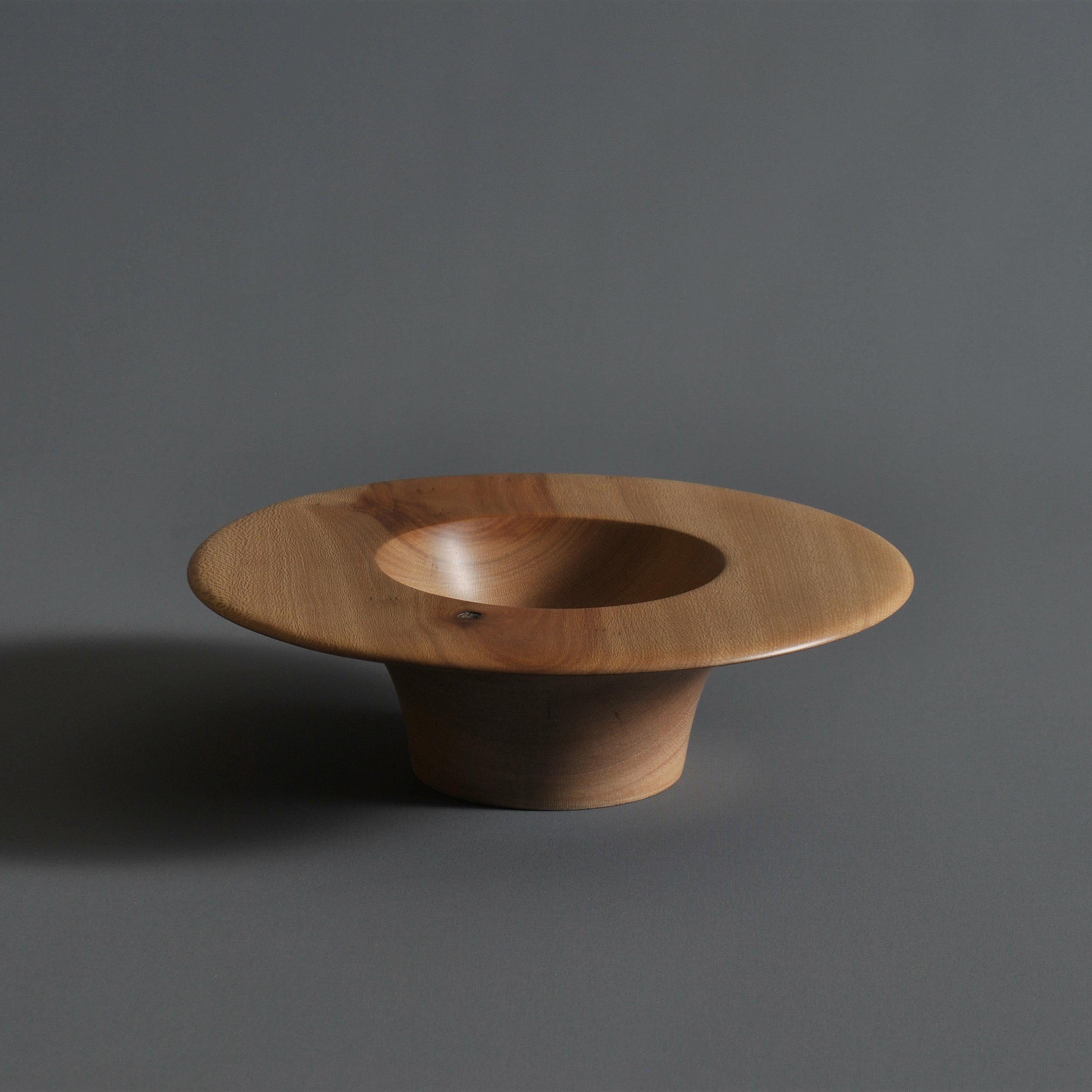 Hand-Crafted Handcrafted Turned London Plane Bowl For Sale