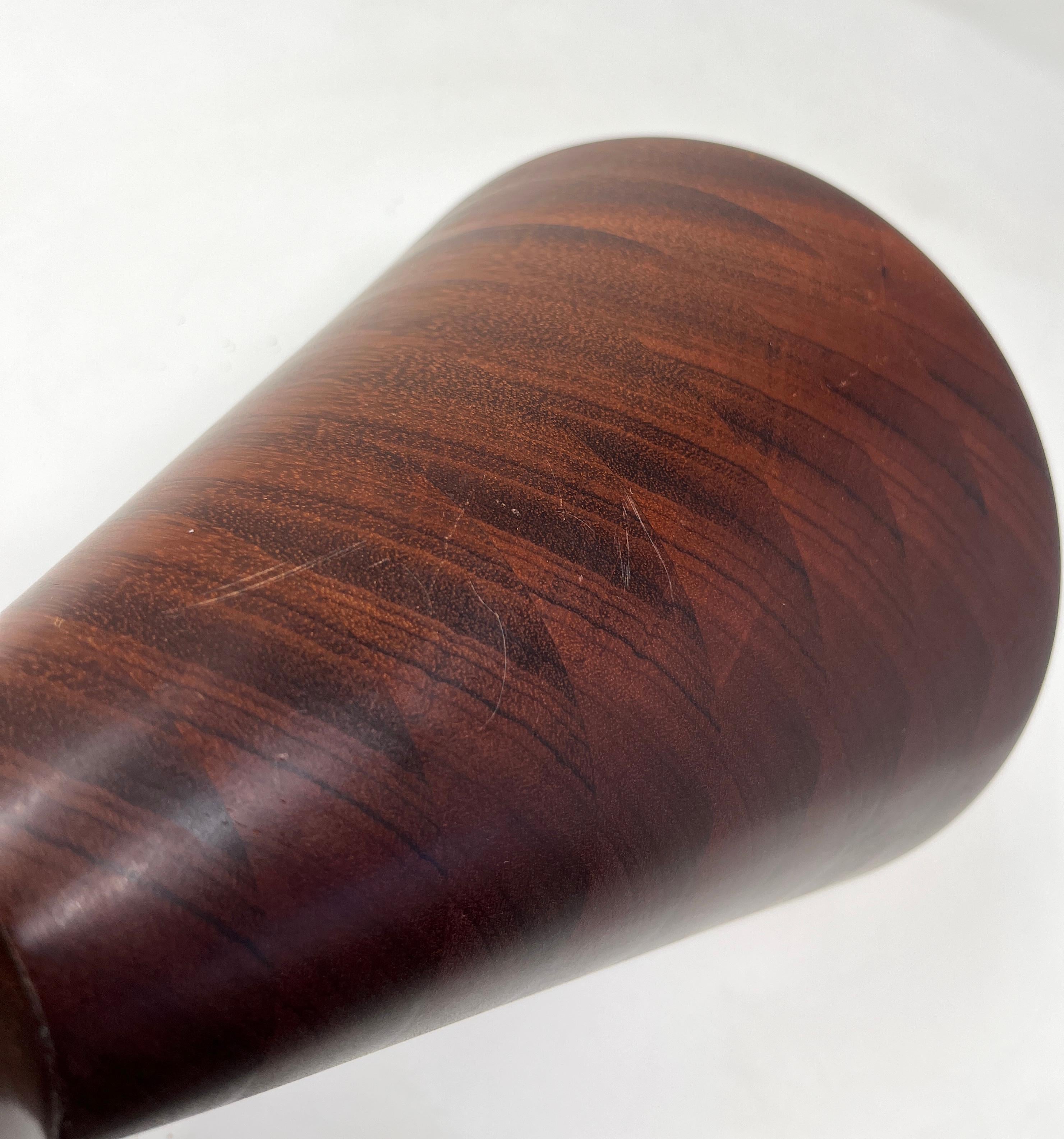 Contemporary Handcrafted Turned Wood Sculptural Vase By Lloyd Cheney, 2002 For Sale