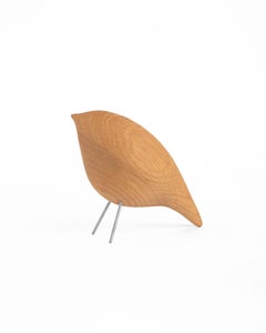 Handcrafted Tweety Decorative Bird CS4 in Natural Oak by Noom