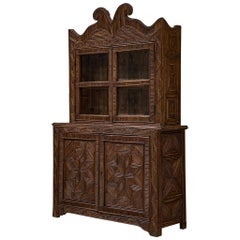 Handcrafted Twig Parquetry Cabinet