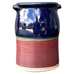Handcrafted Two-Tone Ceramic Vase