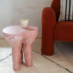 Handcrafted unique ceramic coffeetable, organic form, bespoke, Mediterranean
