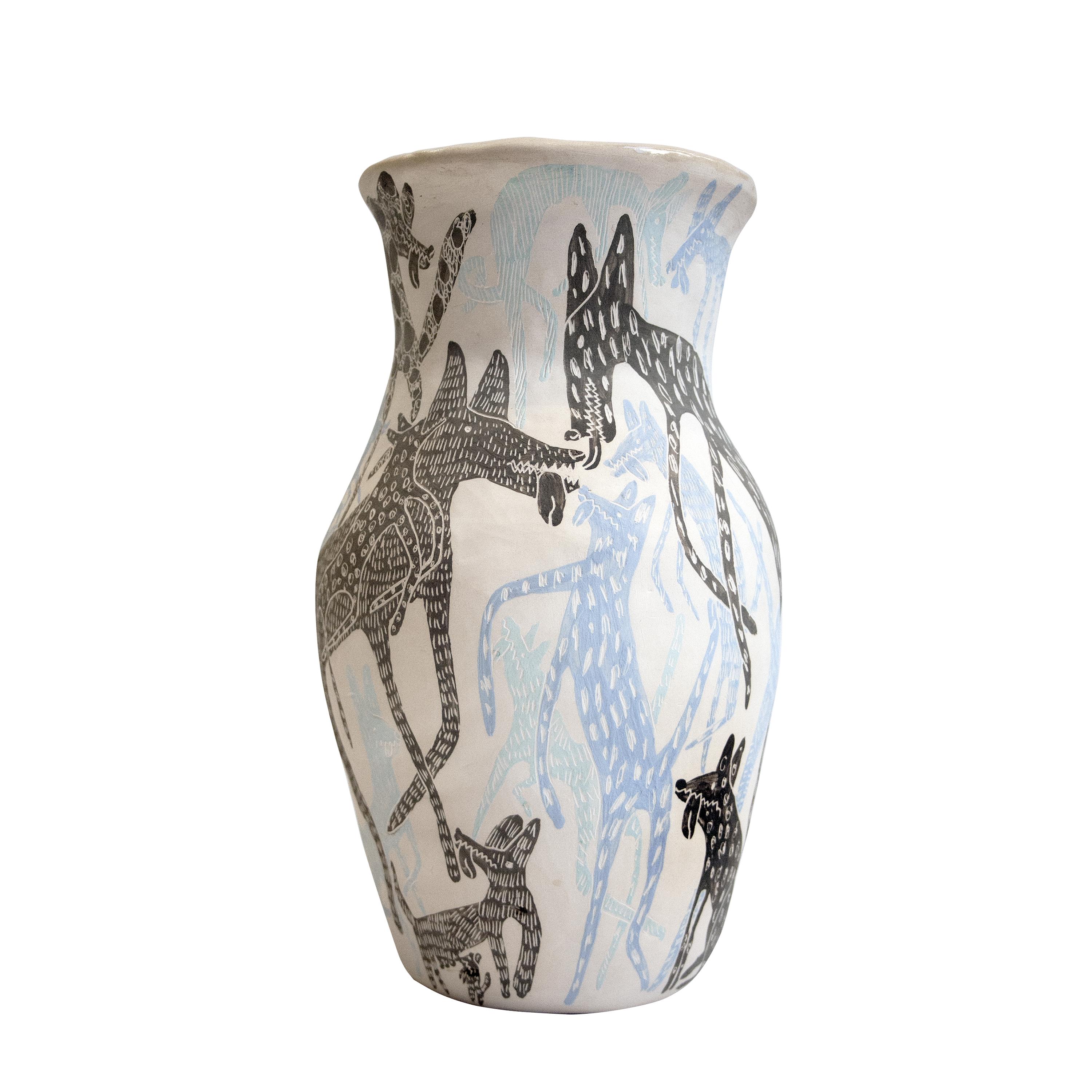 XXIe siècle et contemporain Vase artisanal « Stray Dogs » par « Love and Beauty », Espagne, 2022