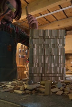 Sculpted Vintage Brutalist Coffee Table by Sergio Vulpe