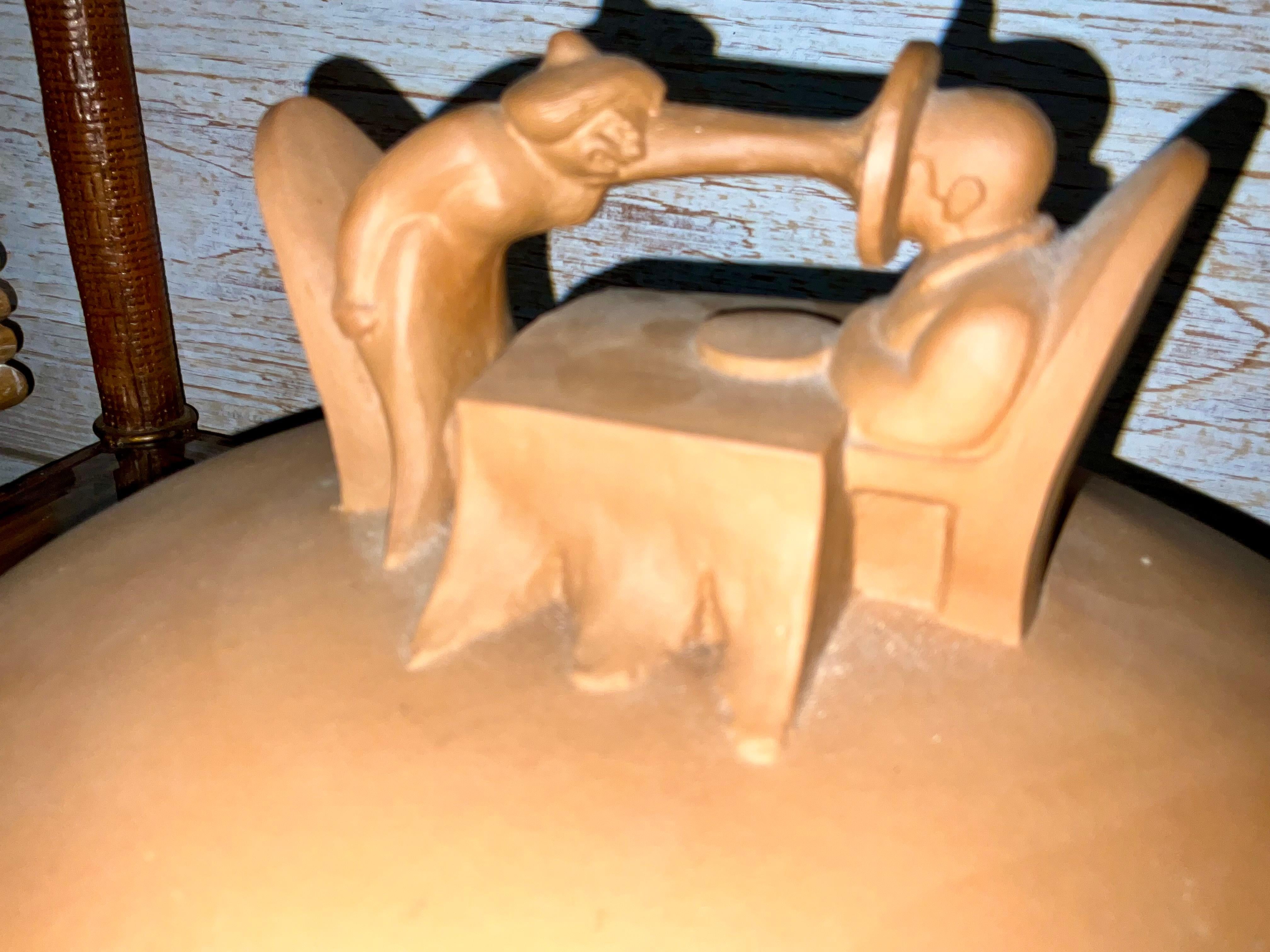 Handgefertigte Vintage Auflaufform von Montgomery Smith im Zustand „Gut“ im Angebot in West Palm Beach, US