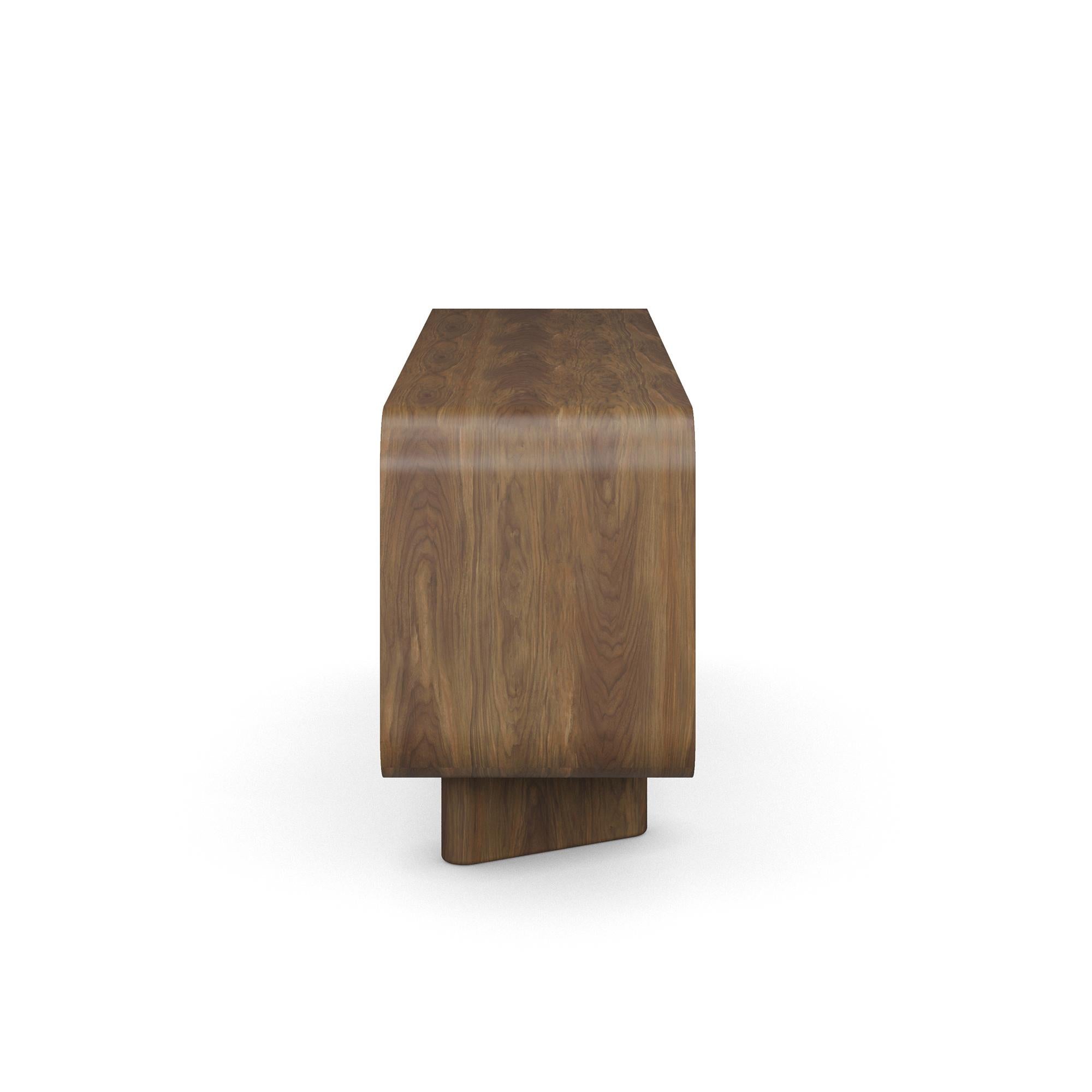 Handcrafted Viti Sideboard in Walnut with Textured Veneer by Nolita Harbour In New Condition For Sale In Carvalhosa, PT