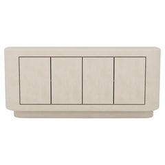 Credenza contemporanea in gesso con interni in noce di Isabelle Beaumont