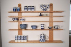 Shaker-Inspired Black Cherry Wall Shelf by Award-Winning Artisan Frank Buschmann