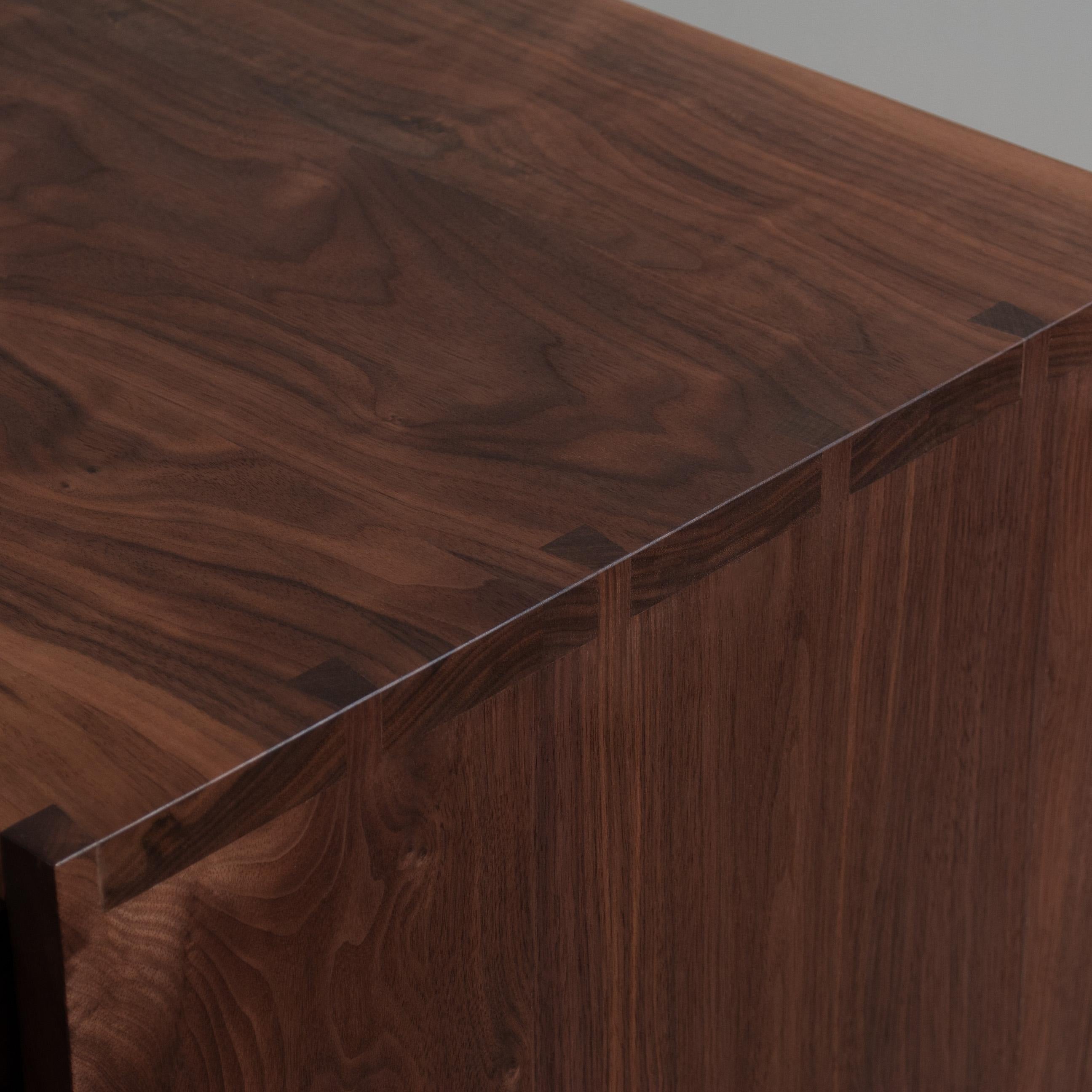 Handcrafted Walnut AMC Credenza Sideboard In New Condition For Sale In London, GB