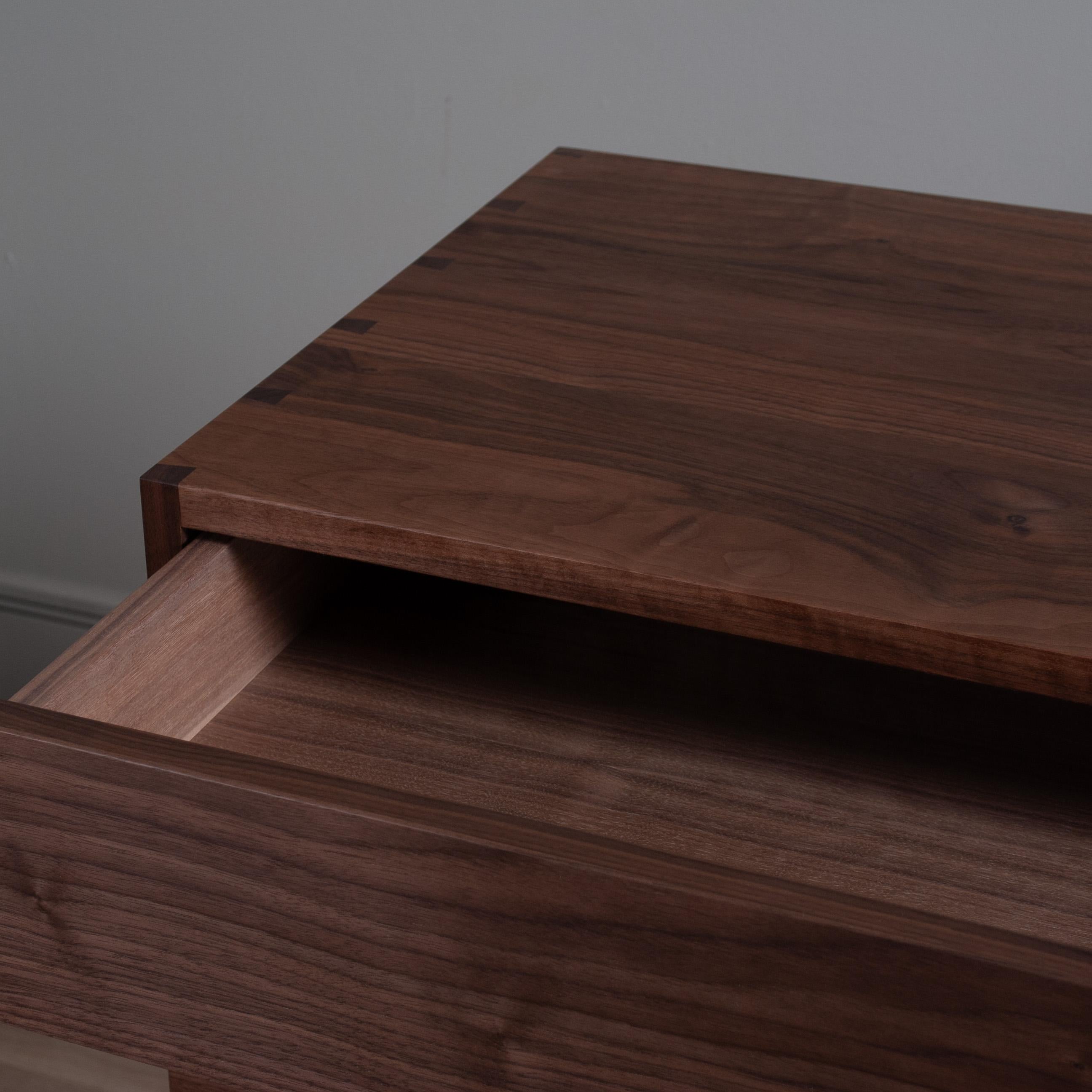 Handcrafted Walnut AMC Credenza Sideboard For Sale 1