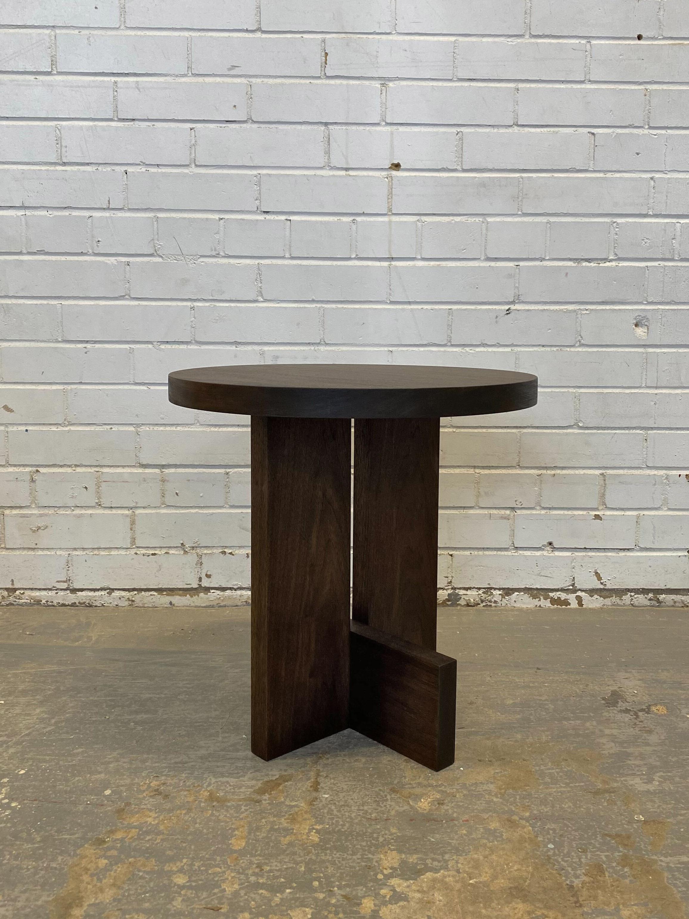Canadian Handcrafted Walnut Axel Side Table 18
