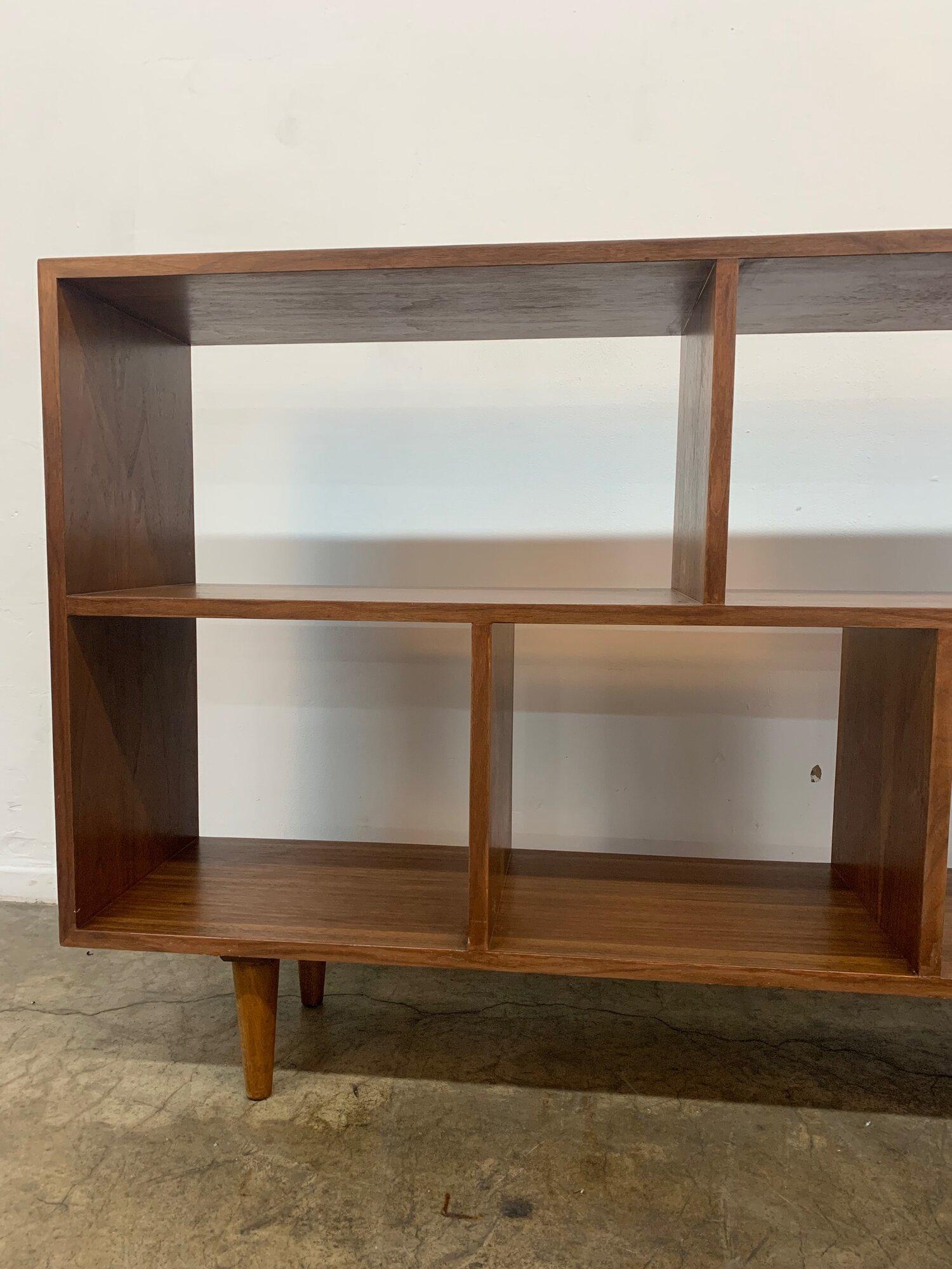 Handcrafted walnut bookcase #1 In New Condition For Sale In Los Angeles, CA