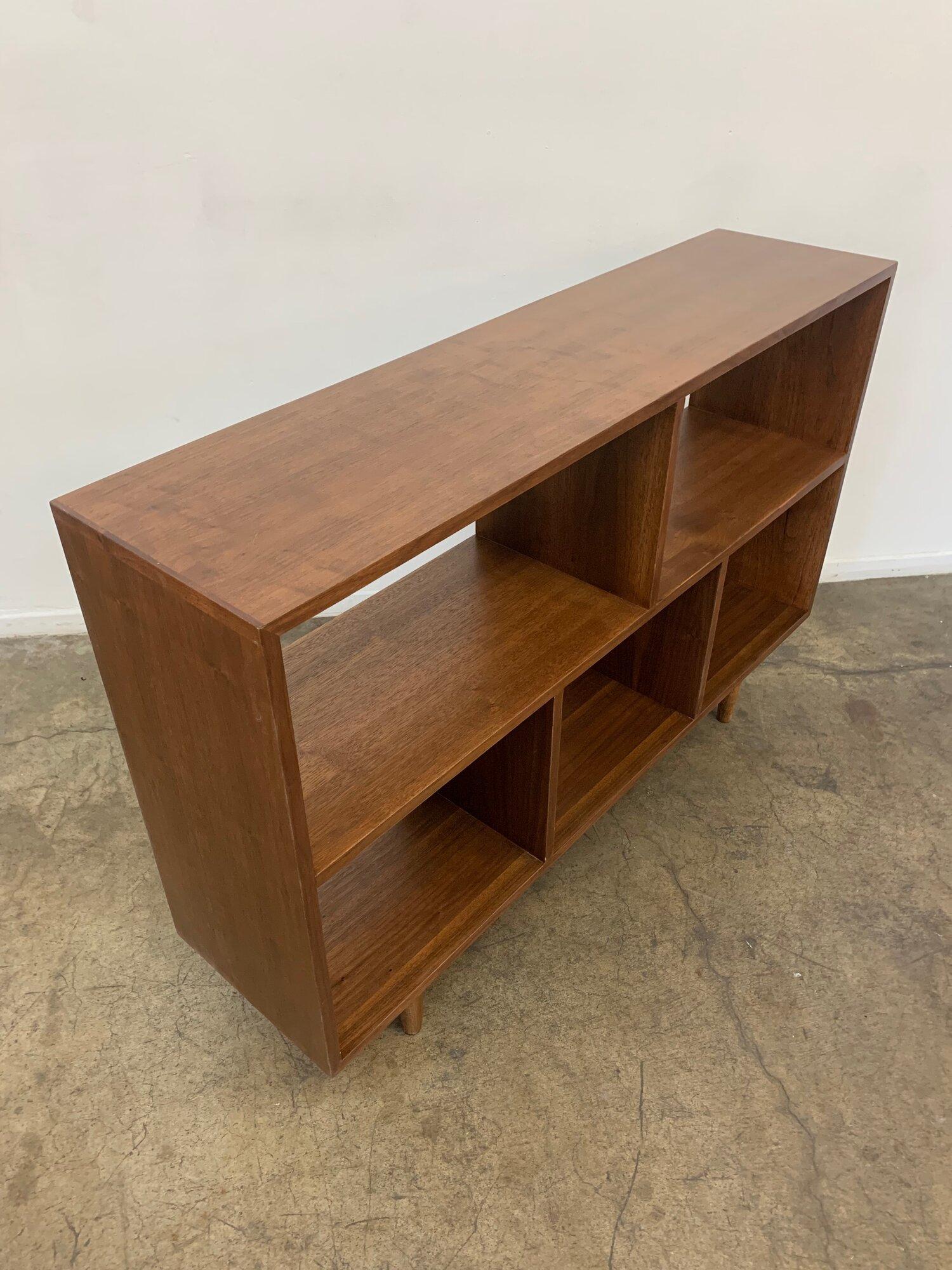 Handcrafted walnut bookcase #1 For Sale 2