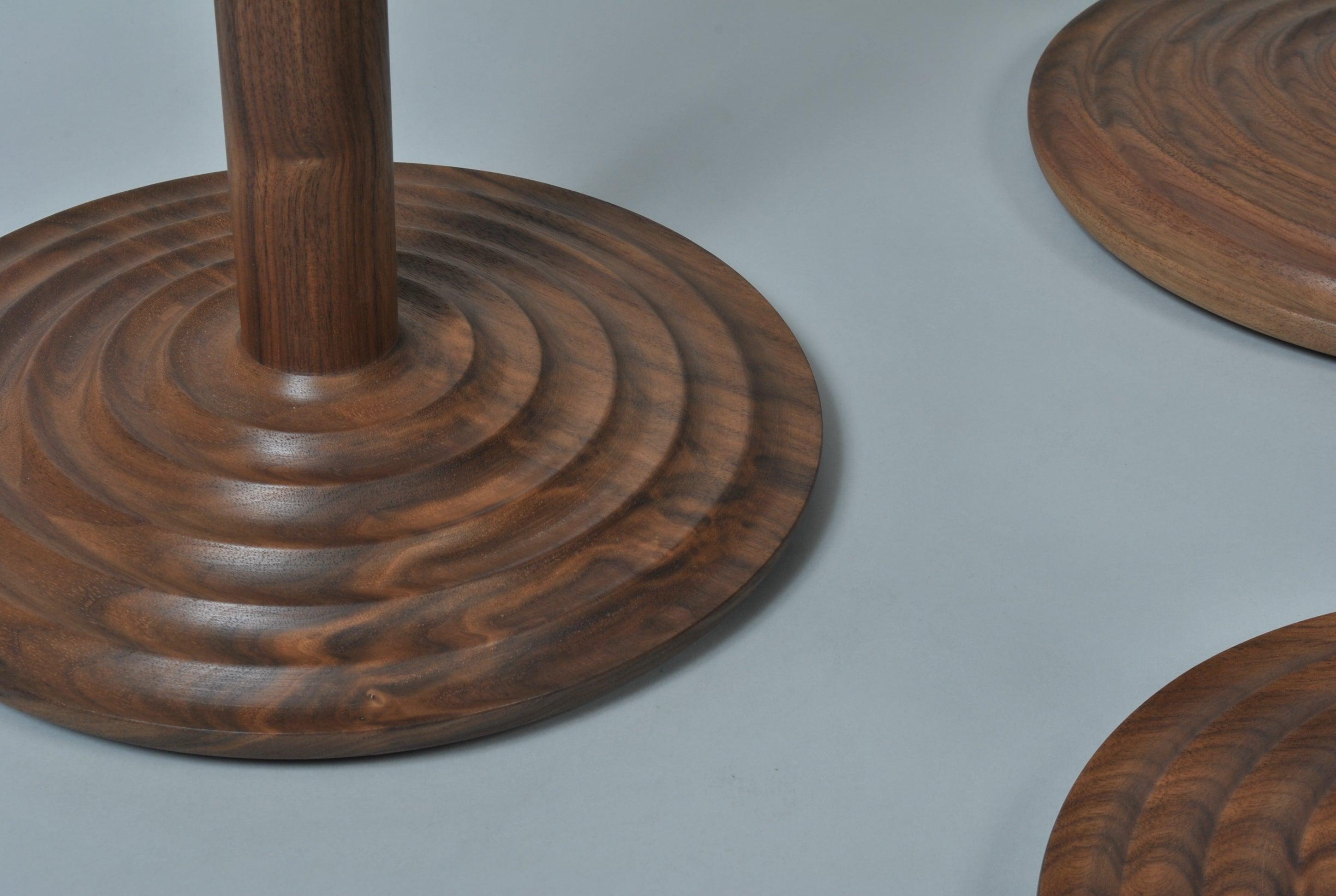 Mid-Century Modern Handcrafted Walnut Modernist Side Table