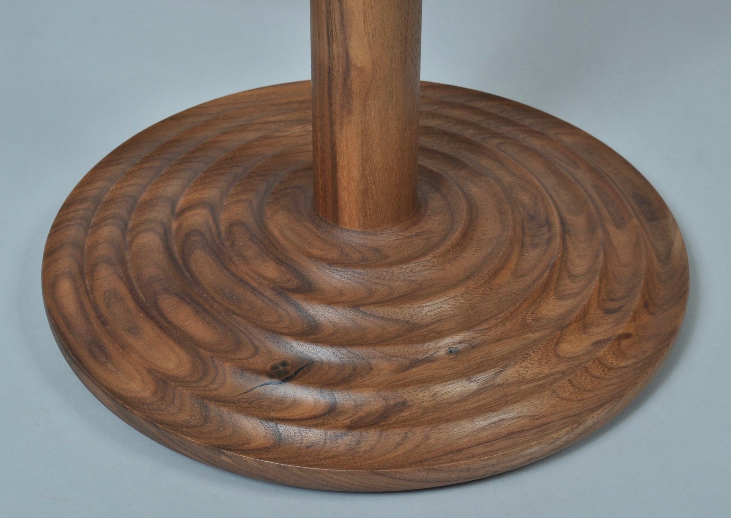 Hand-Crafted Handcrafted Walnut Modernist Side Table