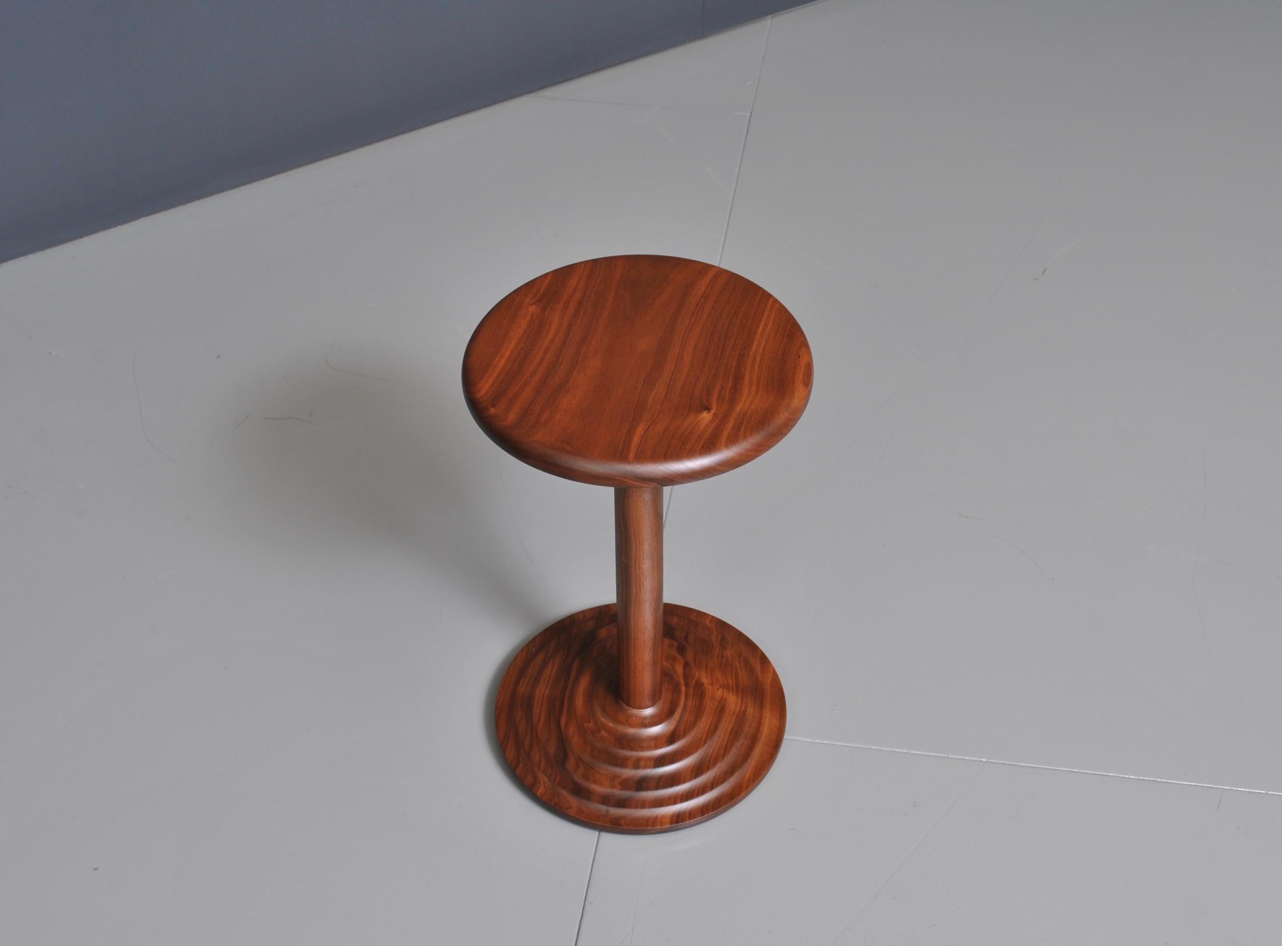 Contemporary Handcrafted Walnut Modernist Side Table