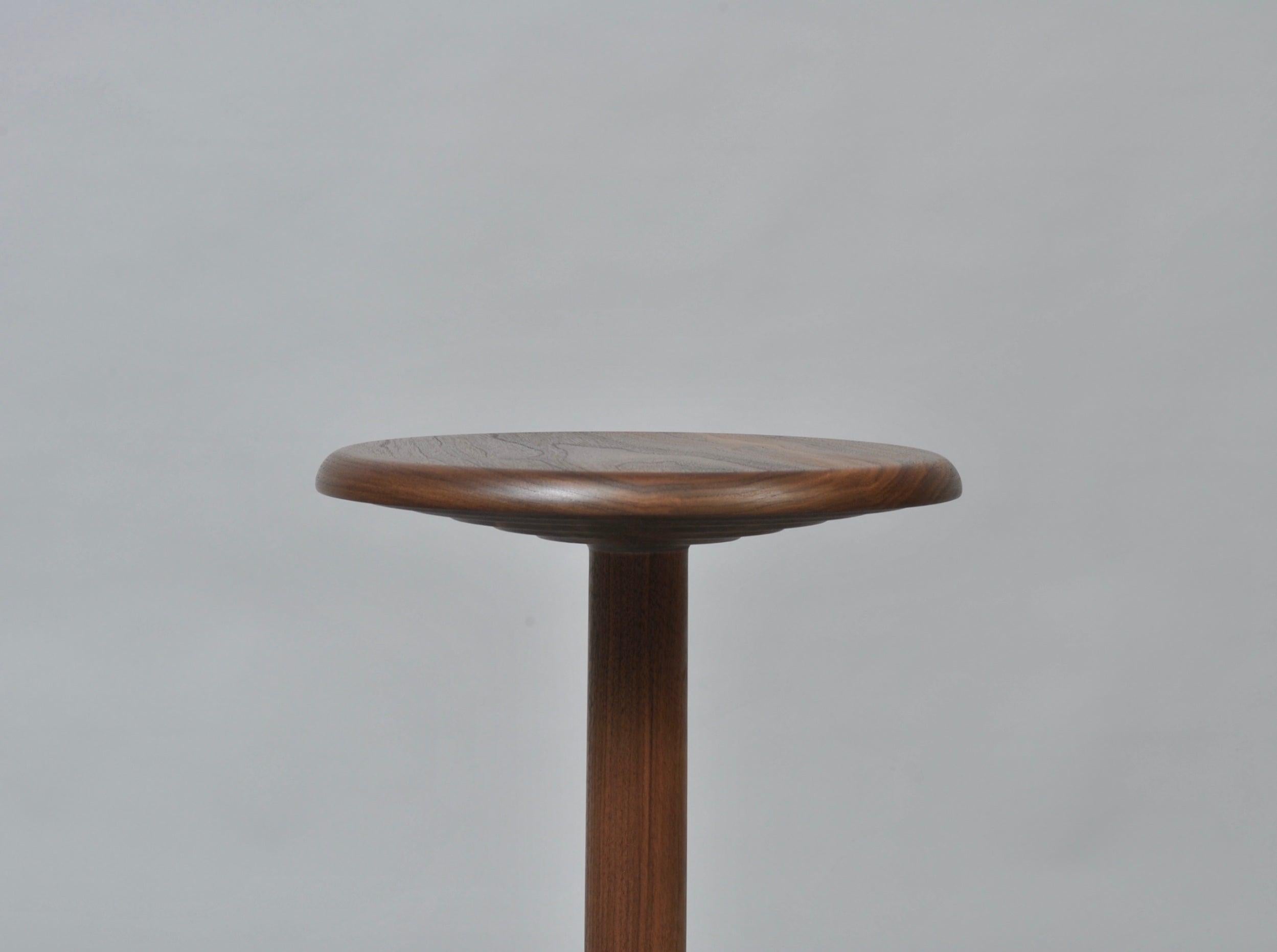 Handcrafted Walnut Modernist Side Table In New Condition In London, GB