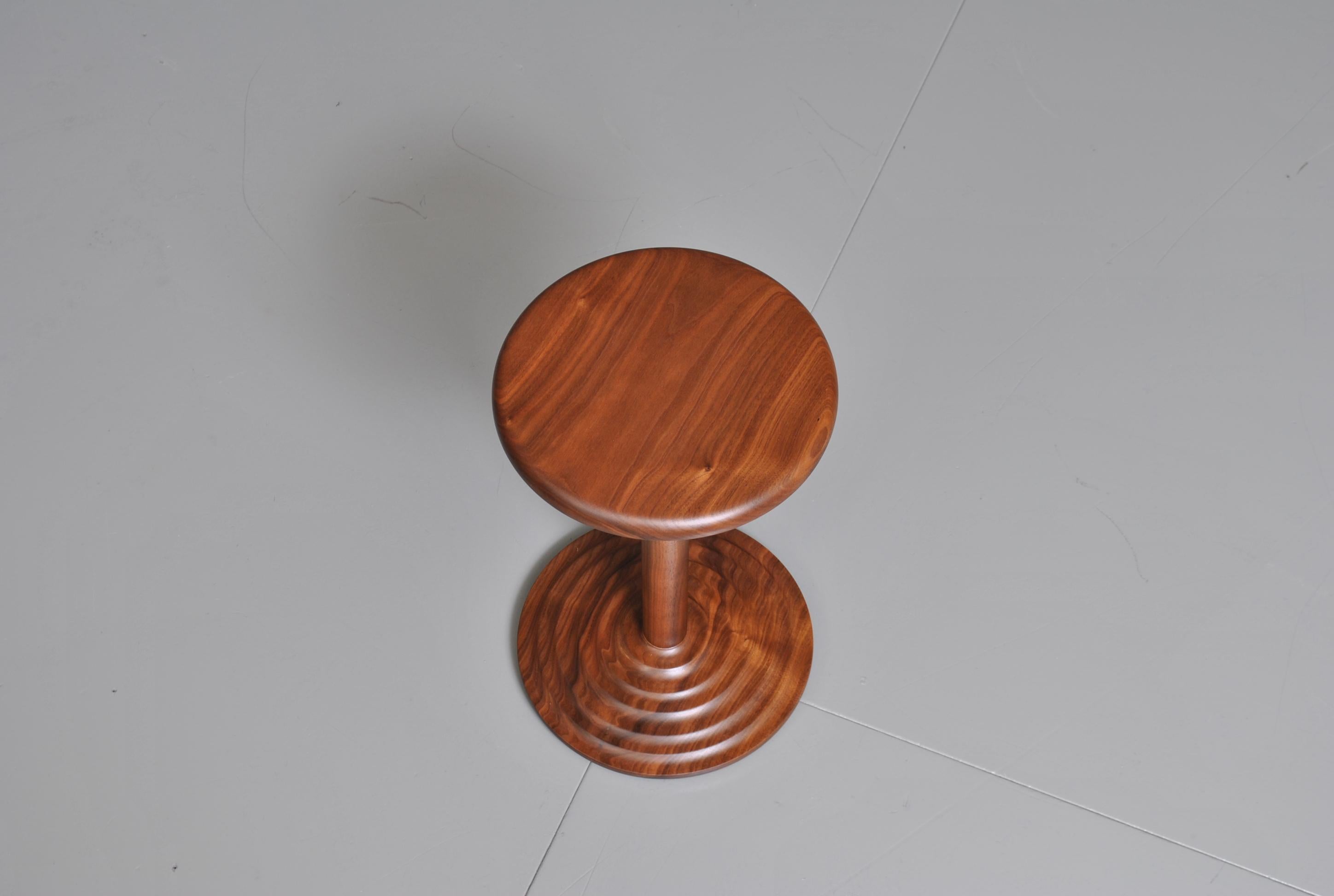 Handcrafted Walnut Modernist Side Table 1