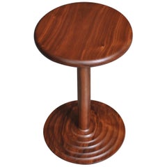 Handcrafted Walnut Modernist Side Table