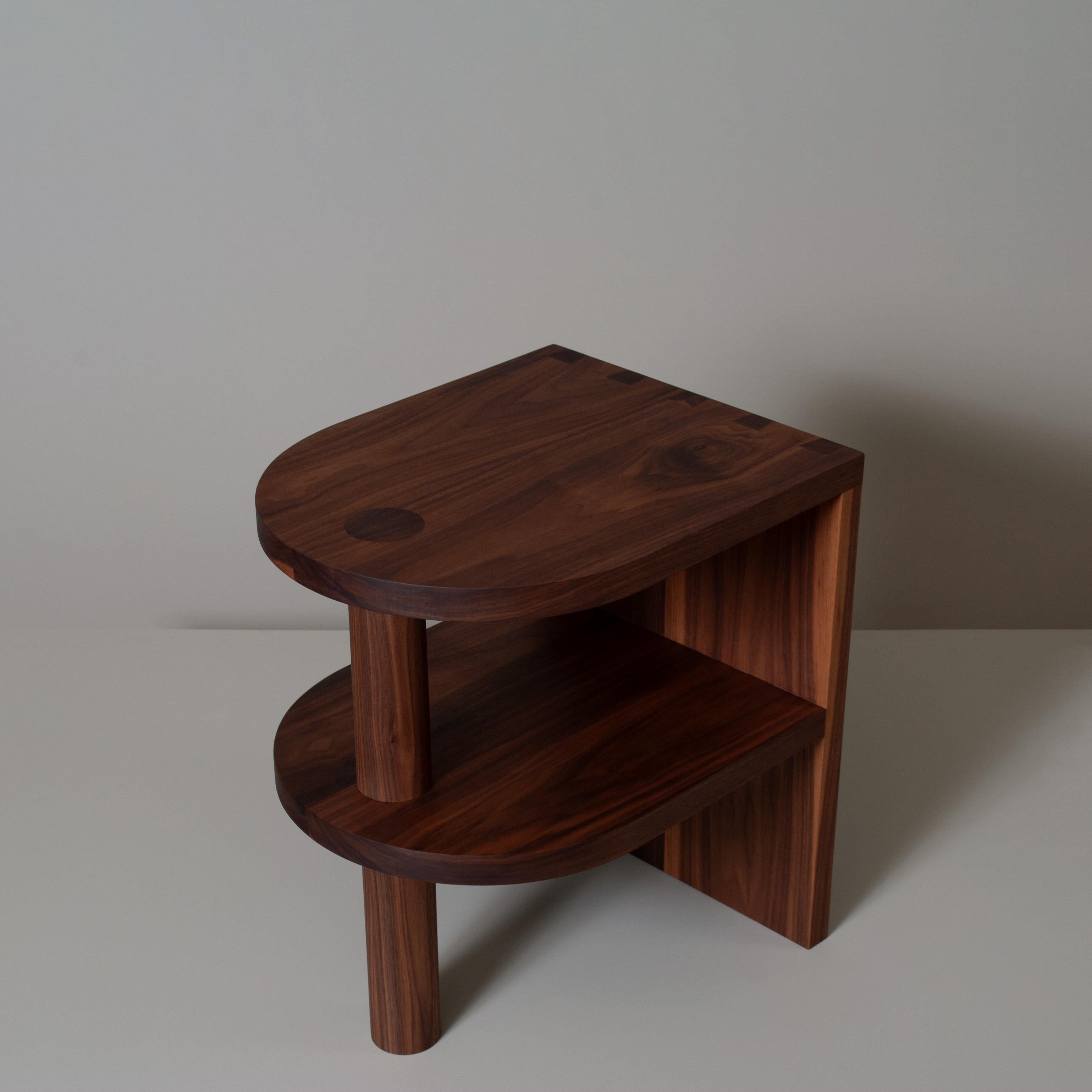 Handcrafted Walnut Nightstand For Sale 2