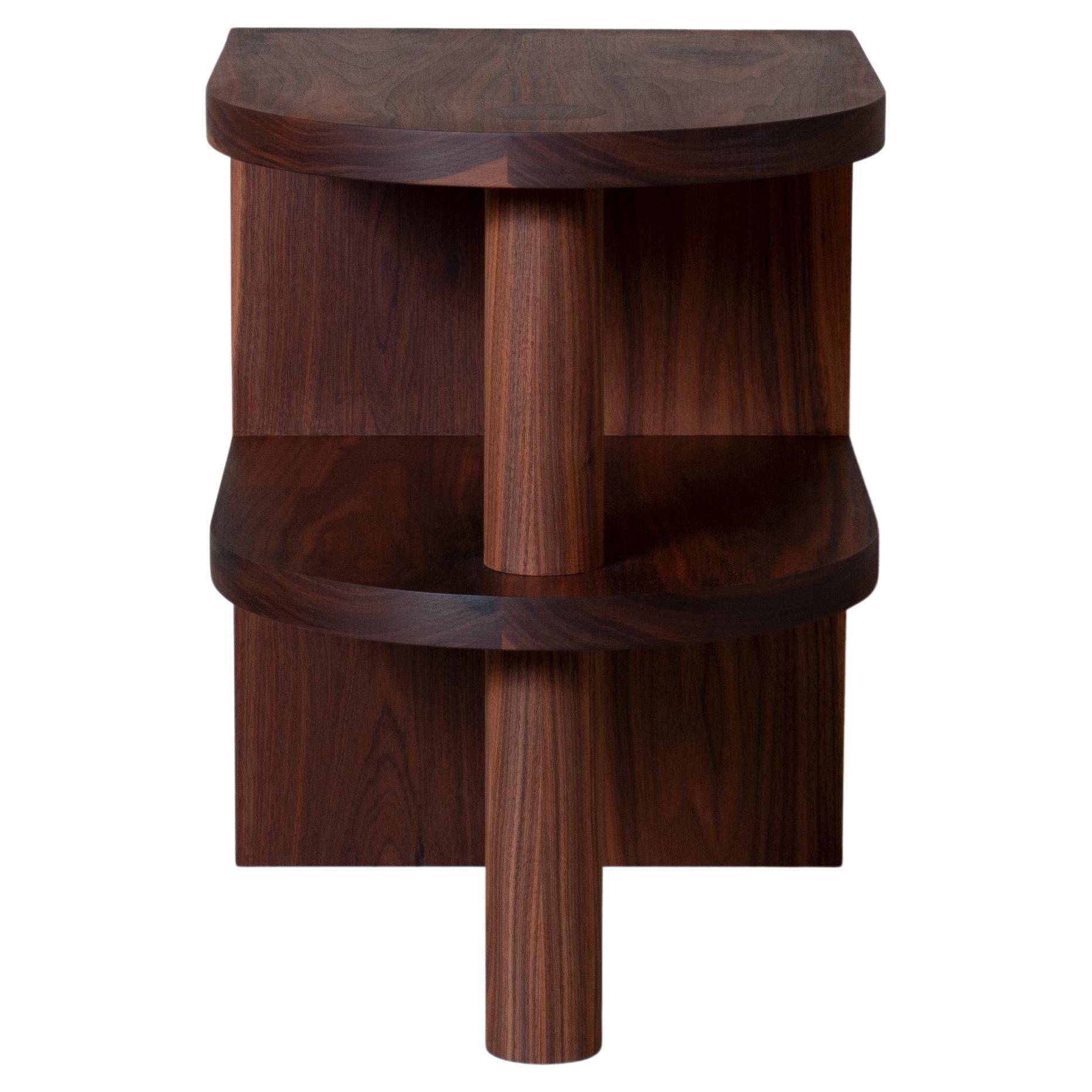Handcrafted Walnut Nightstand For Sale