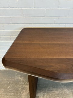 Handcrafted Walnut & Polished Aluminum Console Table 60"L, Mary Ratcliffe Studio