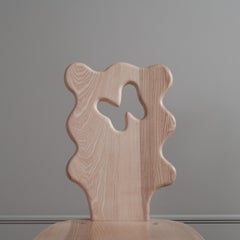 Handcrafted Wavy Ash Chair