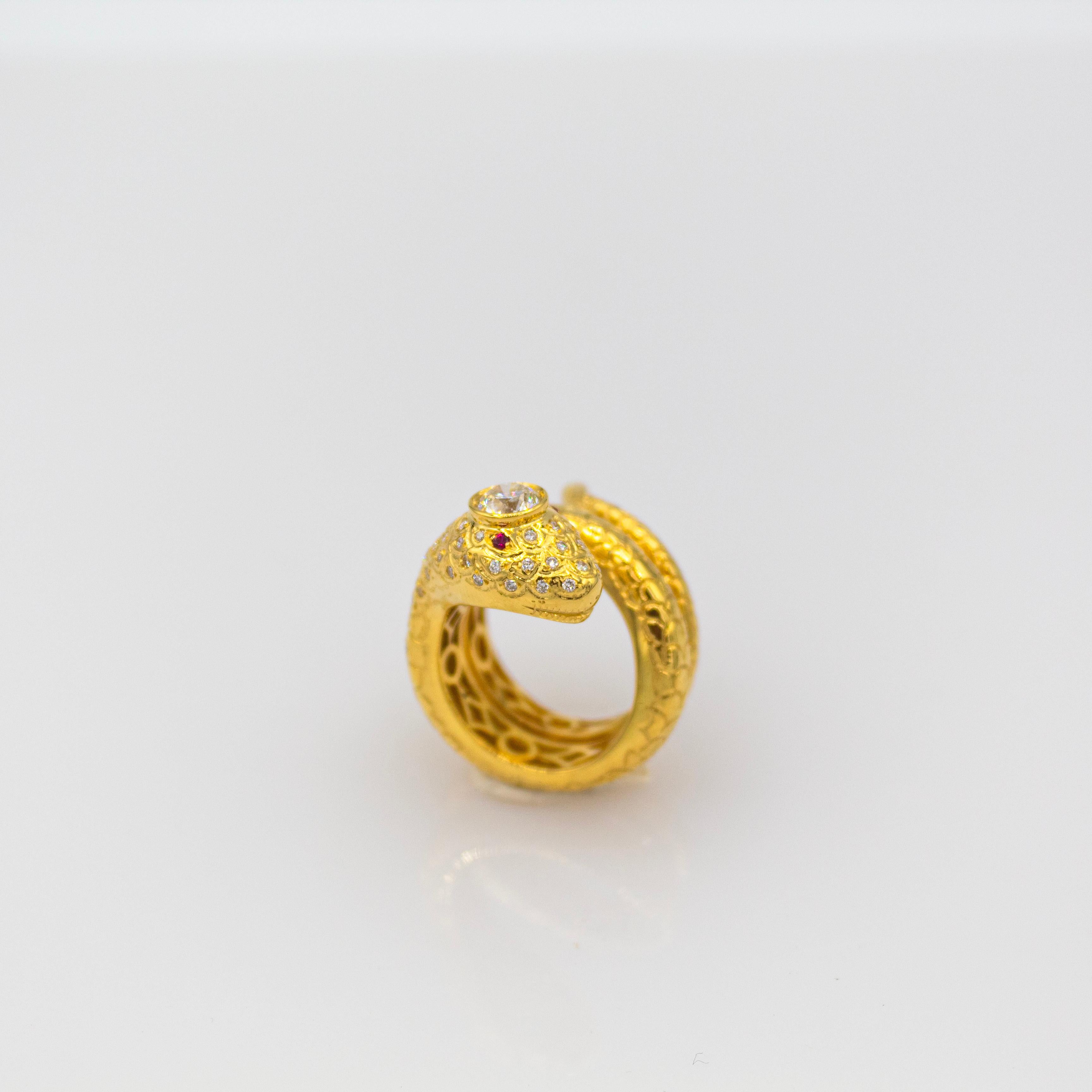 For any problems related to some materials contained in the items that do not allow shipping, please contact the seller with a private message to solve the problem.
We can ship every piece of our 1stdibs catalog worldwide.

This Ring is made of 14K