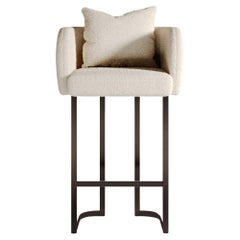 Bois et tapisseries artisanales " Artisan " Tabouret de comptoir