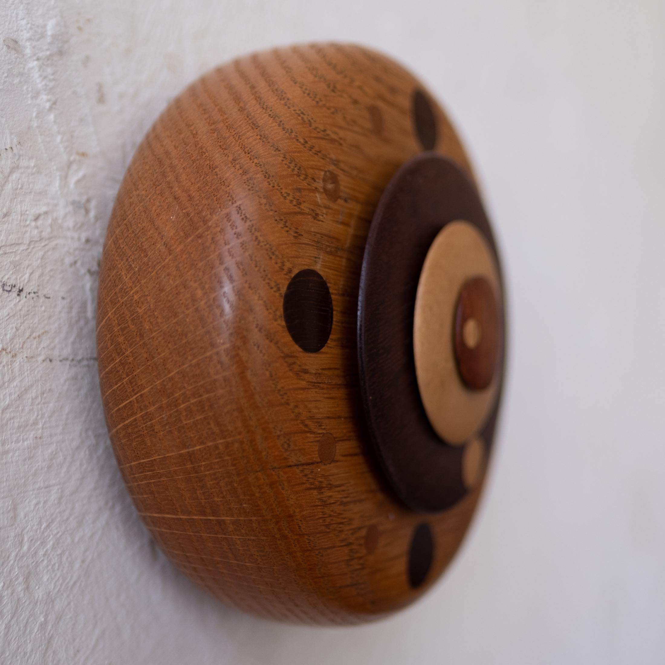 Handcrafted Wood Clock, 1970s In Good Condition In San Diego, CA