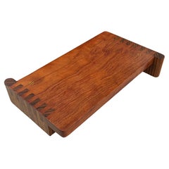 Planche à découper / plateau en Wood artisanal.  20ème siècle