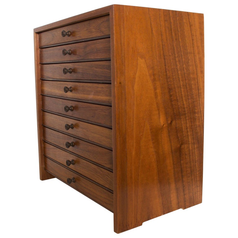Handcrafted Wood Jewelry Box Apothecary Chest Multi Drawer Single