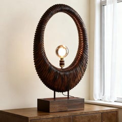 Handgefertigte Holzlampe UK Mid-Century Modern Ambient Lighting Art Decor CONTINUUM