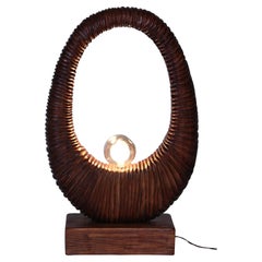 Handgefertigte Holzlampe UK Mid-Century Modern Ambient Lighting Art Decor CONTINUUM