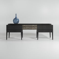 Handcrafted Wood "Lumen" Console Parisii Collection
