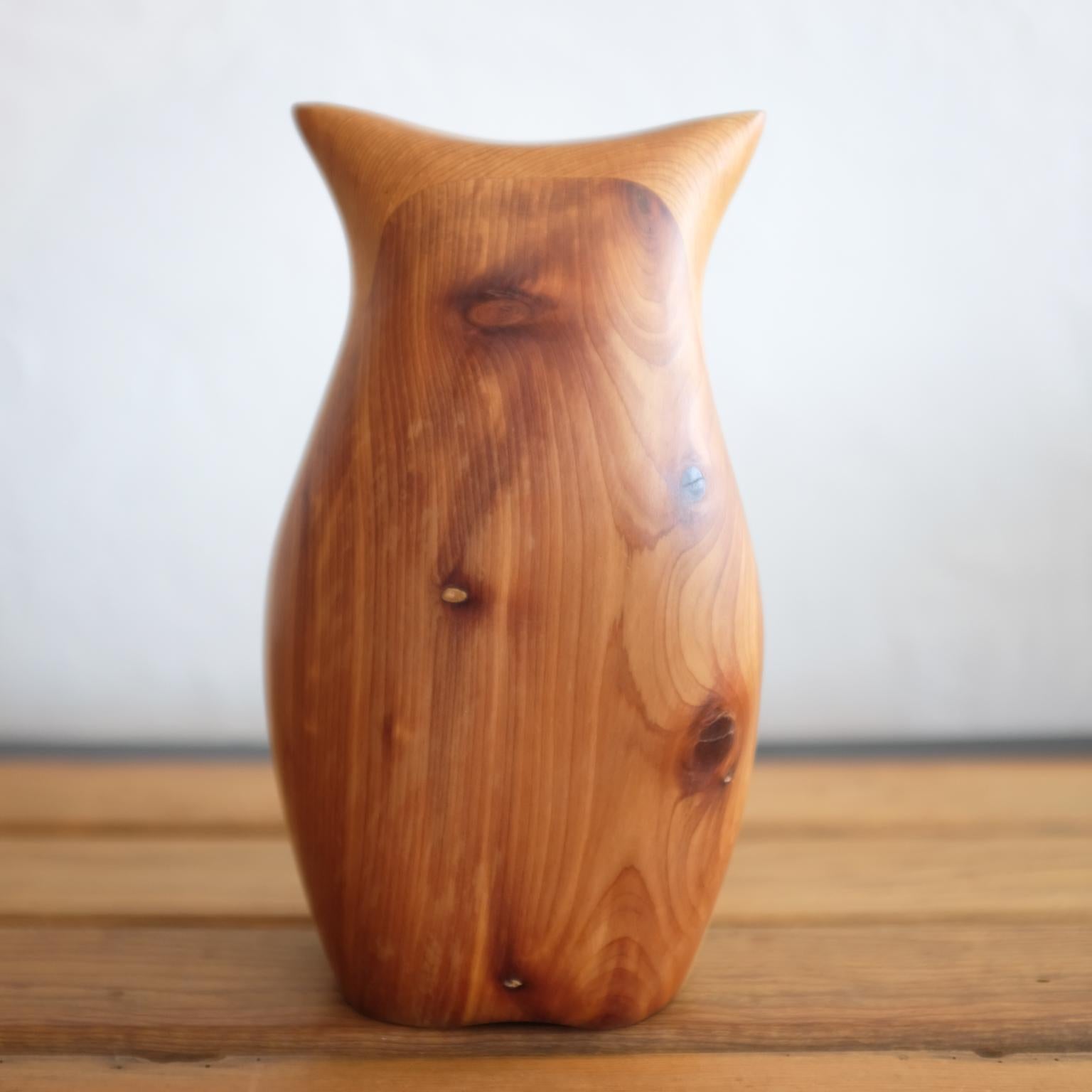 American Handcrafted Wood Owl Jewelry Case by Deborah Bump