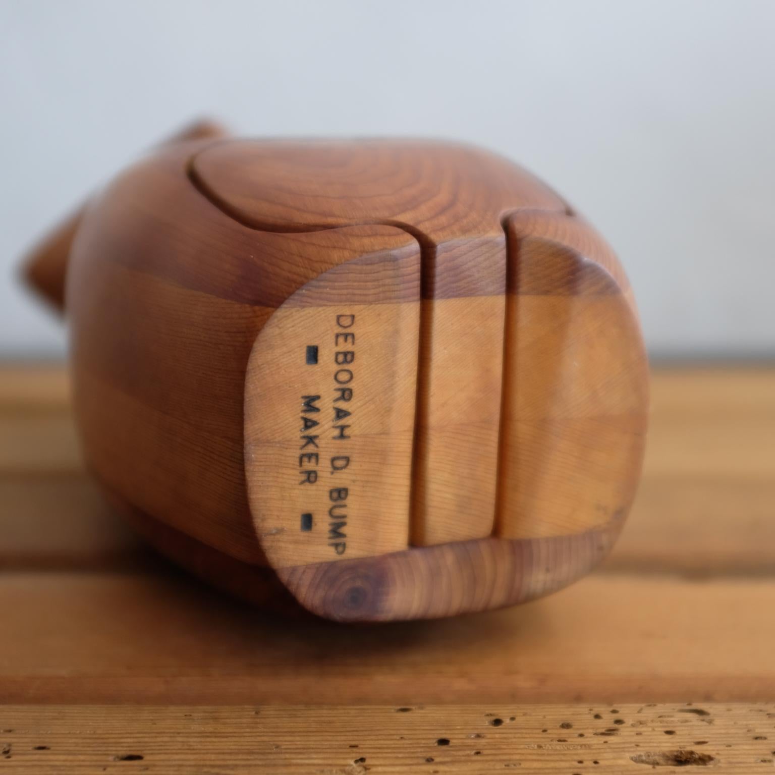 Cedar Handcrafted Wood Owl Jewelry Case by Deborah Bump