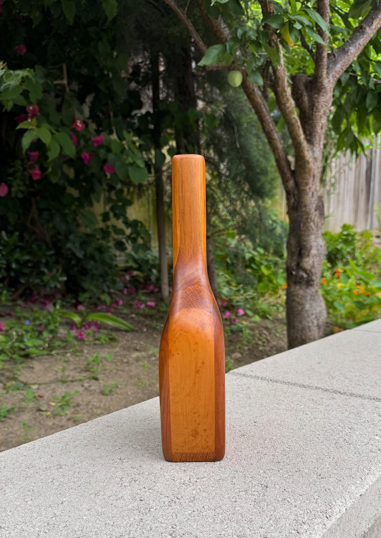 Vase en Wood artisanal, États-Unis, 1986 en vente 2