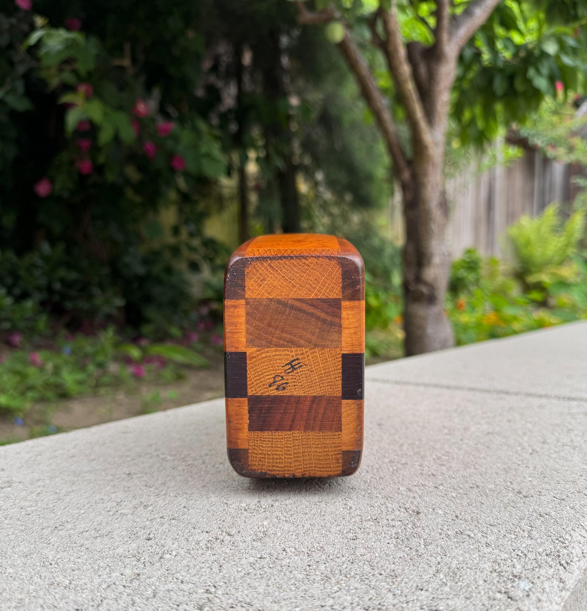 Vase en Wood artisanal, États-Unis, 1986 en vente 3