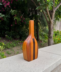 Handgefertigte Vase aus Wood Wood, Vereinigte Staaten, 1986