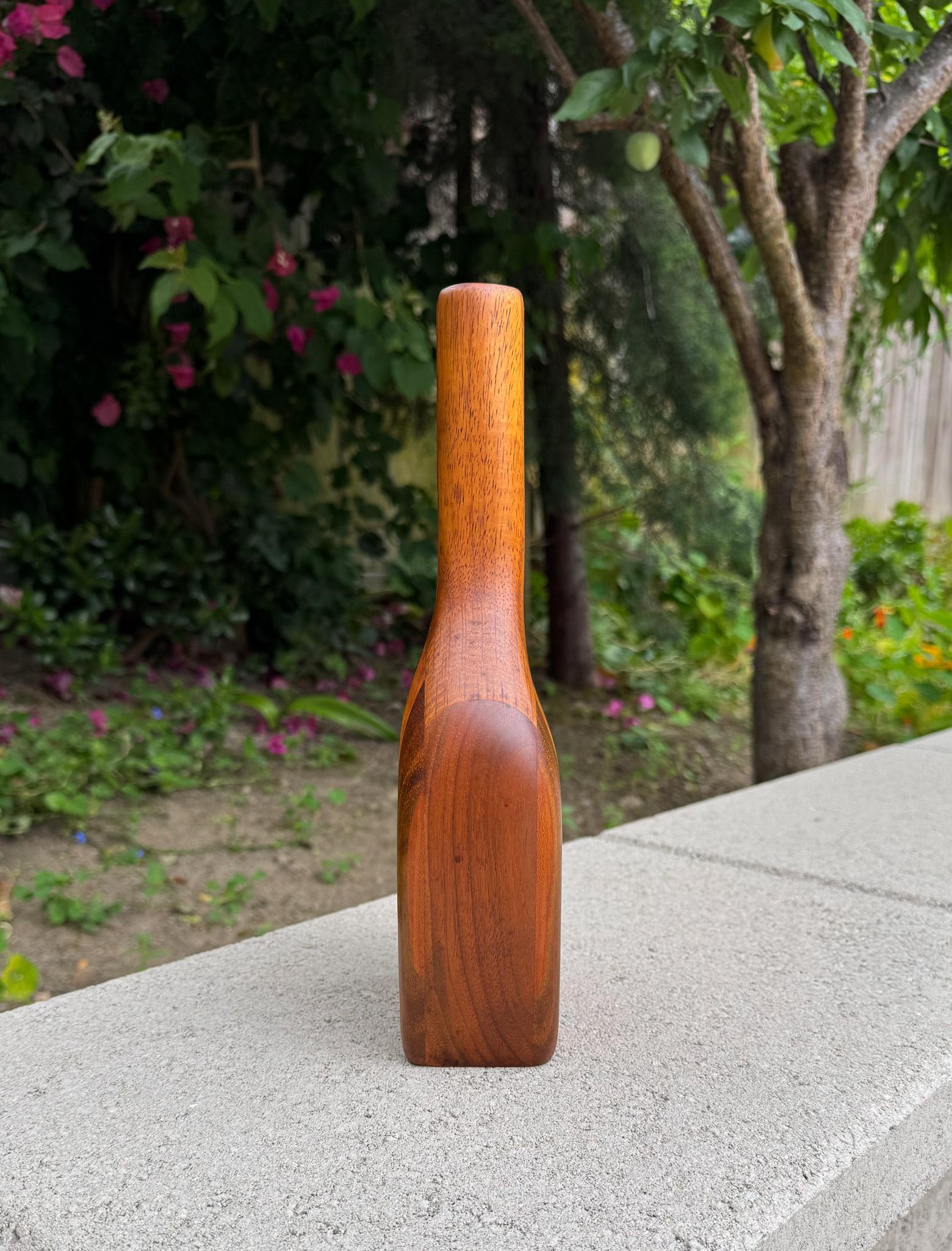 Vase en Wood artisanal, États-Unis, 1986 en vente 1