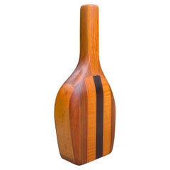 Vase en Wood artisanal, États-Unis, 1986