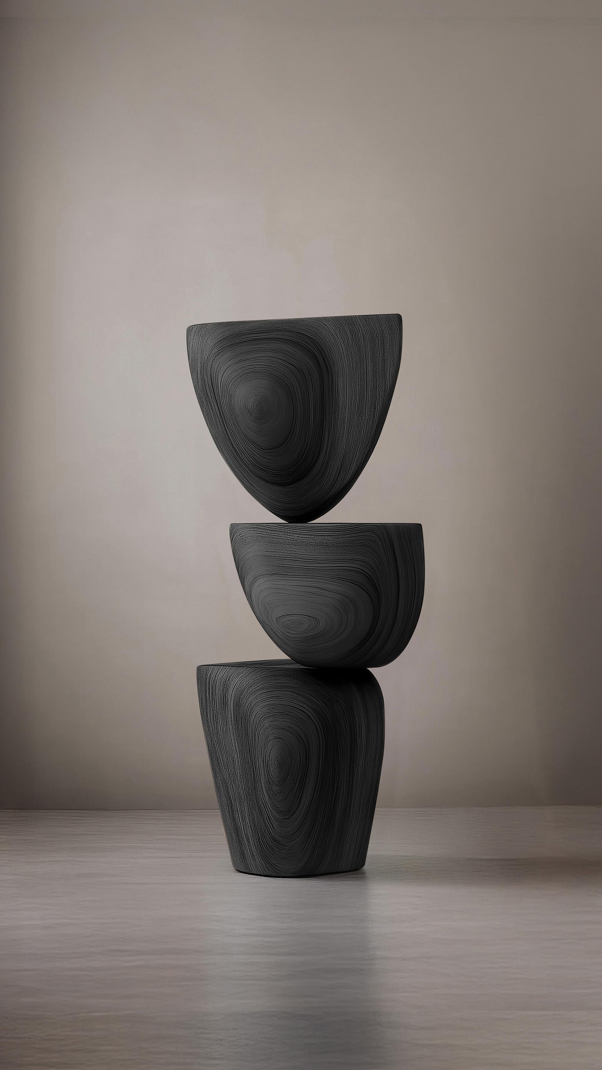Contemporary Handcrafted Wooden Art Lull No63 by NONO – Perfect for Minimalist Decor For Sale